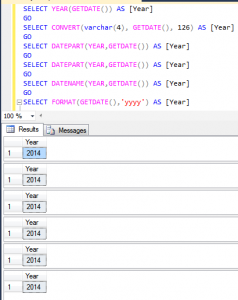 how to extract year from string in sql