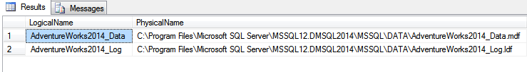 sql server restore database with move