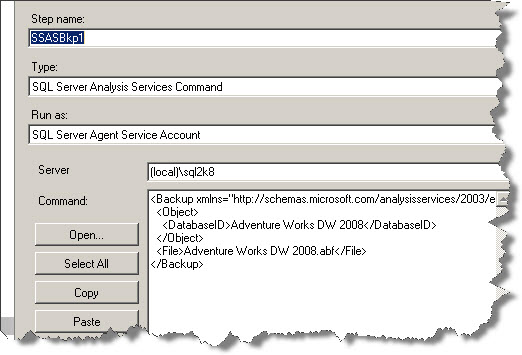 3SQL Server Backing up an Analysis Services Database automatically – Part 1