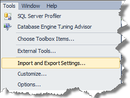 1_SQL_Server_2012_Management_Studio_“Import_and_Export_Settings