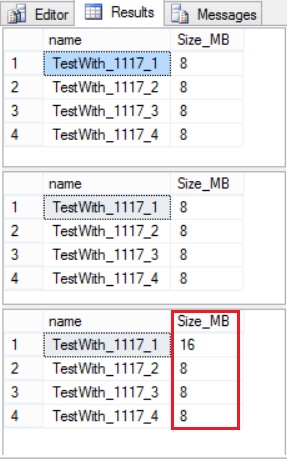 Trace Flag 1117 Change in SQL Server 2016